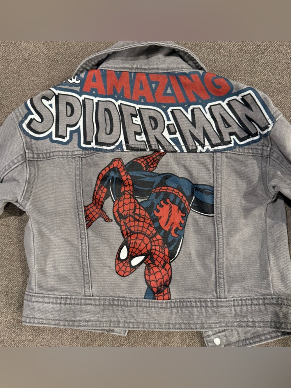 Spider-Man Grey Kids Denim Jacket